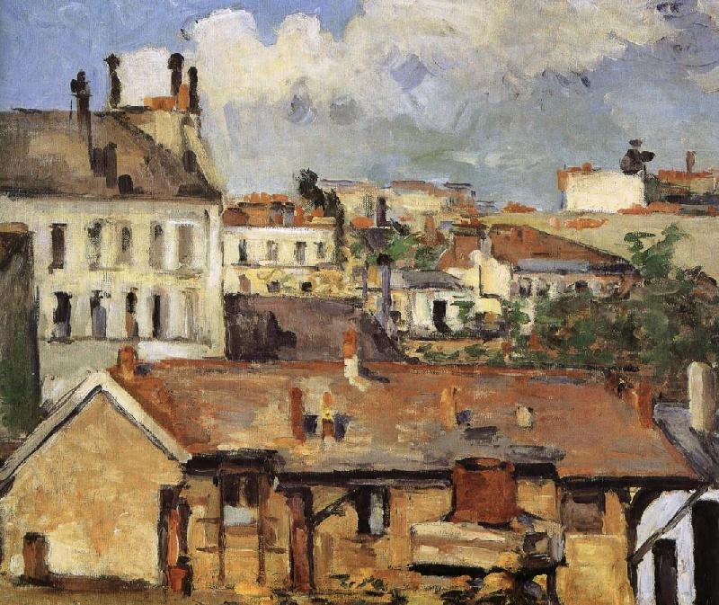 Paul Cezanne rooftop Germany oil painting art